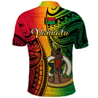 Custom Vanuatu Polo Shirt Luganville Polynesian Reggae Coat Of Arms LT14 - Polynesian Pride