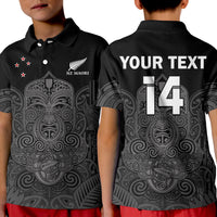 (Custom Text and Number) New Zealand Tiki Rugby Polo Shirt NZ Maori Koru Pattern Ver.01 LT14 - Polynesian Pride