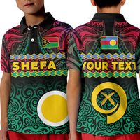 Custom Shefa Province Polo Shirt Vanuatu Pig Tusk Polynesian Flag Style LT14 - Polynesian Pride