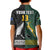 (Custom Text and Number) South Africa Protea and New Zealand Fern Polo Shirt Rugby Go Springboks vs All Black LT13 - Polynesian Pride