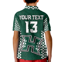 (Custom Text and Number) Hawaii Football Polo Shirt Kakau Warrior Be Stronger LT13 - Polynesian Pride