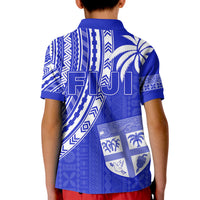 Fiji Rugby Sevens Polo Shirt Fijian 7s Tapa Polynesian Blue Ver.02 LT13 - Polynesian Pride