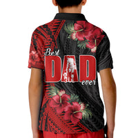 Happy Fathers Day Polo Shirt Polynesian Best Dad Ever LT13 - Polynesian Pride