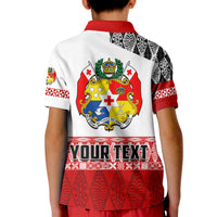 Custom Tonga Rugby Polo Shirt Kupesi Ngatu Mate Maa Tonga LT13 - Polynesian Pride