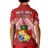 Tonga Rugby MMT Polo Shirt KID Ngatu Mate Maa Tonga Special LT13 - Polynesian Pride