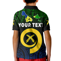 Custom Malampa Province Polo Shirt Native Canoe Mix Vanuatu Pig Tusk Black Version LT14 - Polynesian Pride