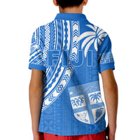 Fiji Rugby Sevens Polo Shirt Fijian 7s Tapa Polynesian Blue Ver.01 LT13 - Polynesian Pride