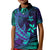 (Custom Personalised) Polynesian Polo Shirt KID Purple Paradise Hawaiian Tribal Hammerhead Shark LT14 - Polynesian Pride