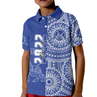 (Custom Text And Number) Tupou Tonga College Polo Shirt KID Class Of Year Tongan Ngatu Pattern LT14 - Polynesian Pride