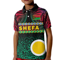Custom Shefa Province Polo Shirt Vanuatu Pig Tusk Polynesian Flag Style LT14 - Polynesian Pride