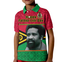 Custom Vanuatu Polo Shirt Vanuatuan Flag Sand Drawing Happy Father Lini Day LT14 - Polynesian Pride