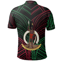 Vanuatu Polo Shirt Vanuatuan Seal Flag Color Tribal Patterns - Polynesian Pride