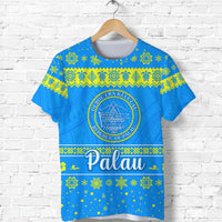 Custom Palau Christmas T Shirt Simple Style LT8 - Polynesian Pride