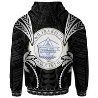 Palau Hoodie Blood Runs Through My Veins Style Black - Polynesian Pride