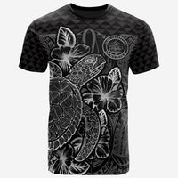 Palau T Shirt Palau Seal Turtle Hibiscus Black Unisex Black - Polynesian Pride