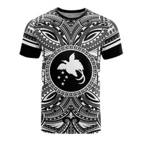 Papua New Guinea All T Shirt Papua New Guinea Flag Polynesian White Black Unisex Black - Polynesian Pride