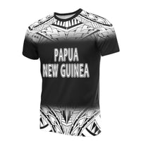 Papua New Guinea T Shirt Polynesian Fog Black Style Unisex Black - Polynesian Pride