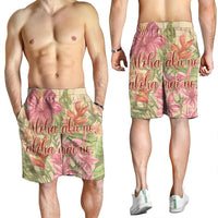 Hawaii Tropical Hibiscus Plumeria Men's Shorts - AH - Polynesian Pride