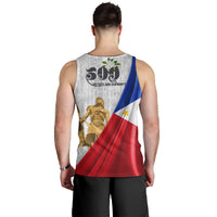 Philippines Men's Tank Top - 500th Victory And Humanity Style Flag - Polynesian Pride