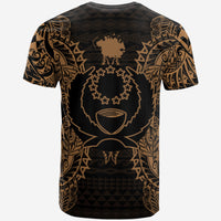 Pohnpei All T Shirt Pohnpei Flag Map Polynesian Tattoo Gold - Polynesian Pride