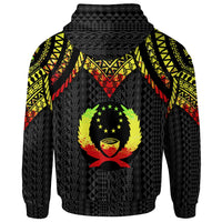 Pohnpei Zip up Hoodie Polynesian Armor Style Reagge - Polynesian Pride