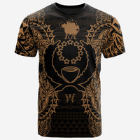 Pohnpei All T Shirt Pohnpei Flag Map Polynesian Tattoo Gold Unisex Gold - Polynesian Pride