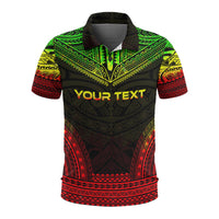 Pohnpei Custom Polo Shirt Pohnpei Flag Polynesian Chief Tattoo Reggae Version Unisex Reggae - Polynesian Pride