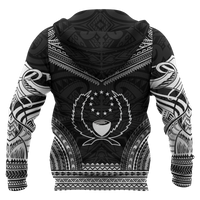 Pohnpei Polynesian Chief Hoodie Black Version - Polynesian Pride