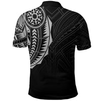 Polynesian Full Sleeve Tattoo Polo Shirt Silver Vibes LT7 - Polynesian Pride
