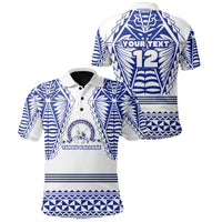 Custom Kolisi Ko Tupou College Tonga Polo Shirt Polynesian Tattoo Special Unisex White - Polynesian Pride