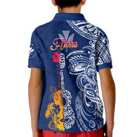 Hawaii Ukulele Unique Style KID Polo Shirt Hibiscus Pattern LT7 - Polynesian Pride