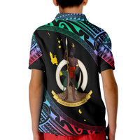 Vanuatu Proud To Be A Ni-Van - Polynesian Pattern Polo Shirt KID - Shefa Province LT7 - Polynesian Pride