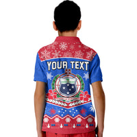 Custom Samoa Tribal Polynesian Christmas Vibe Polo Shirt LT9 - Polynesian Pride