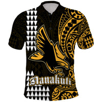 Hawaii Nanakuli High School Polo Shirt Tribal Kakau LT9 Yellow - Polynesian Pride