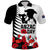 New Zealand ANZAC Day Polo Shirt Military Silver Ferns and Red Poppy LT9 Black - Polynesian Pride