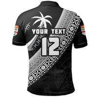 Custom Fiji Tapa Rugby Polo Shirt version Style You Win White - Polynesian Pride