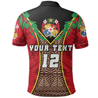 Custom Tonga Rugby Polo Shirt Style Gown - Polynesian Pride