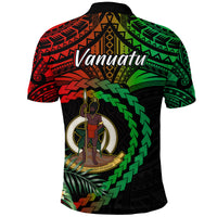 Vanuatu Heart Polynesian Polo Shirt Turtle Sand Drawings LT13 - Polynesian Pride
