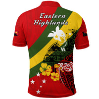 Eastern Highlands Province Polo Shirt Peaceful PNG LT13 - Polynesian Pride