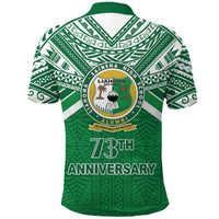 Custom Happy Anniversary Liahona Polo Shirt Tonga High School - Polynesian Pride