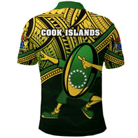 Custom Cook Islands Rugby Polo Shirt Dab Trend Creative - Polynesian Pride