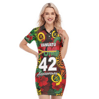 Vanuatu Yumi 42 Polo Dress LT6 Blue - Polynesian Pride