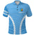 Custom (OTU HAAPAI) Blue Polo Shirt Mix Polynesian For Boys LT13 Unisex Blue - Polynesian Pride