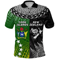 Custom Cook Islands Pattern and New Zealand Kiwi Polo Shirt LT13 - Polynesian Pride