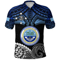 Federated States of Micronesia Polo Shirt Happy FSM 35th Independence Anniversary LT13 Unisex Black - Polynesian Pride