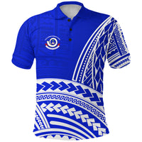 Aulua Primary/Secondary School Polo Shirt LT13 Unisex Blue - Polynesian Pride