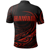 Hawaii Polo Shirt Frida Style Red - Polynesian Pride