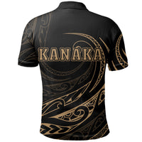 Kanaka Polo Shirt Frida Style Gold - Polynesian Pride