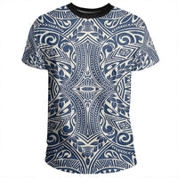 Polynesian Culture Blue White T Shirt - Polynesian Pride