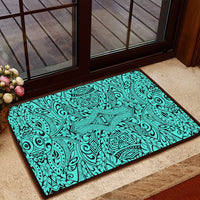 Polynesian Culture Turquoise Hawaii Door Mat - Polynesian Pride